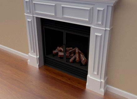 Fireplace and Mantel