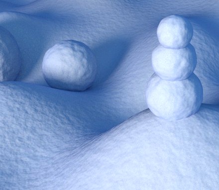 Snow material for Cycles