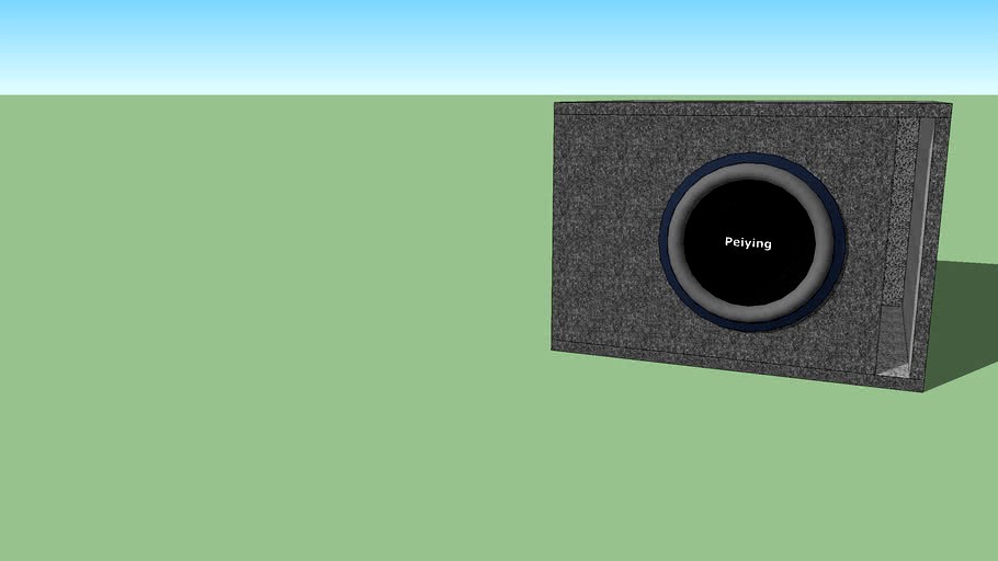 12' Peiying Subwoofer Enclosure tuned to 35Hz 3d model