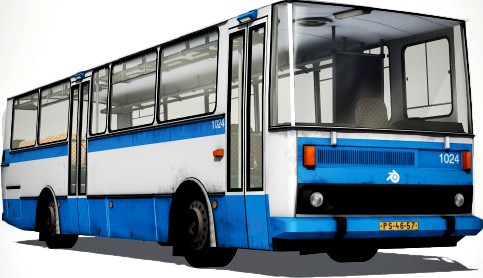 Colorable Bus (Rigged)