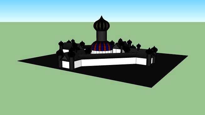 burg mit koppeldächer