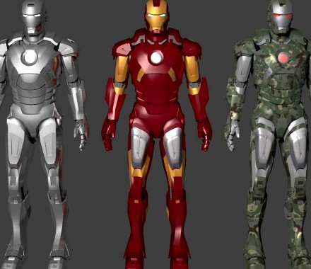 Iron man Mark 7 armors
