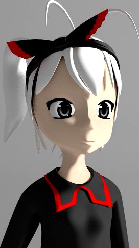 anime girl-yuko-IK RIGGED