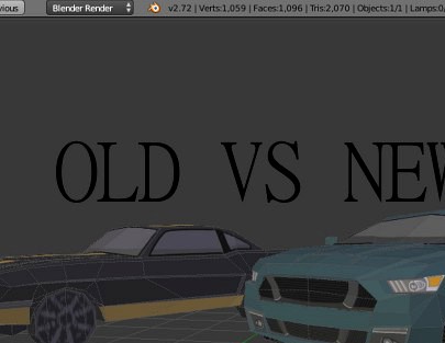 Ford Mustang Cars Low Poly