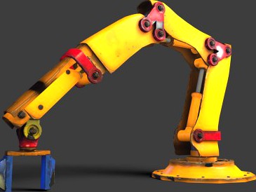 Robotic Arm rigged and textured