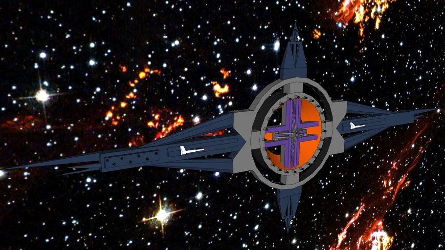 Station de guerre ''Deathstar'' avec artillerie de Graviton