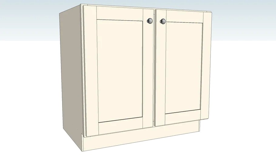 Base Double Door Full Height - Full Depth Shelf