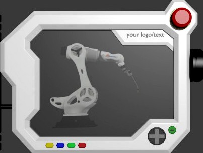Hi-Poly Sci-Fi robot teach pendant 2