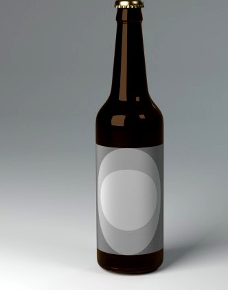 Beer Bottle with label marker