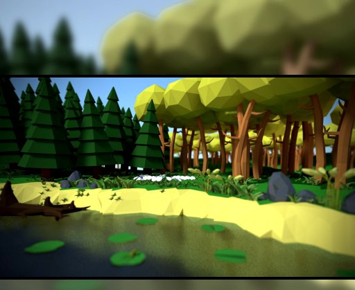 Blender Landscape by. Hoboo