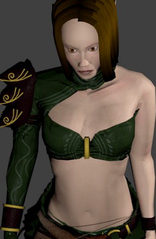 Elf, game-ready and animated