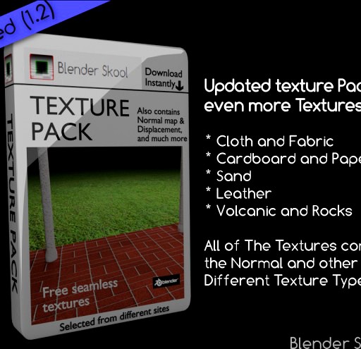 Blender Skool's free Texture Pack Update (1.2)