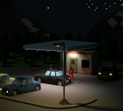 Gas Station Car Animation