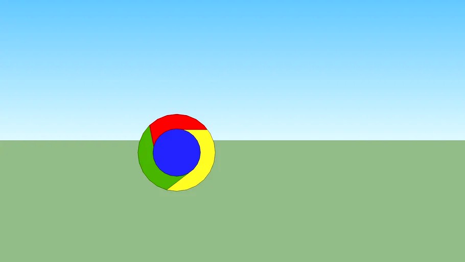 google chrome 3d model