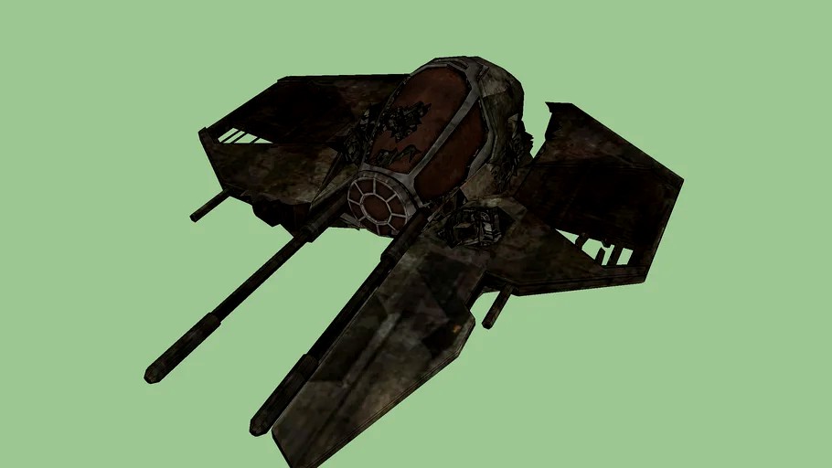 destroyed ETA-2 Jedi Starfighter