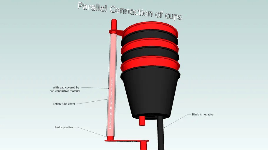 Stackable electrode proper parallel connection
