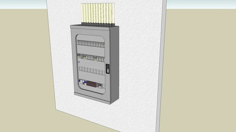 Electrical part COLLECTION 3 fusebox with domotica parts (PLC)
