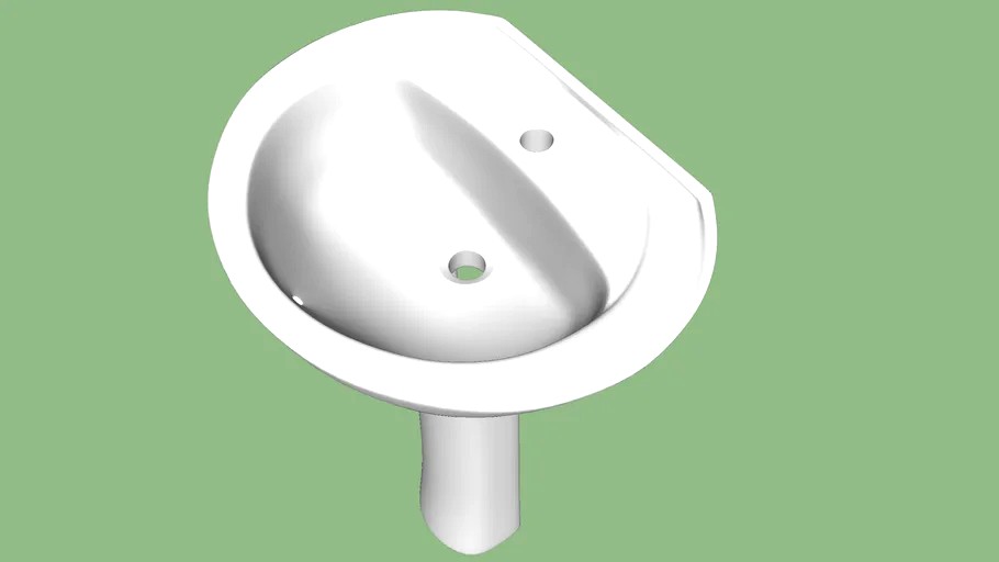 Lavatorio com coluna Flamingo - Incepa