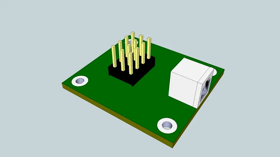 Wireless adapter kit for ServoCity PT2100 Pan & Tilt System 3d model
