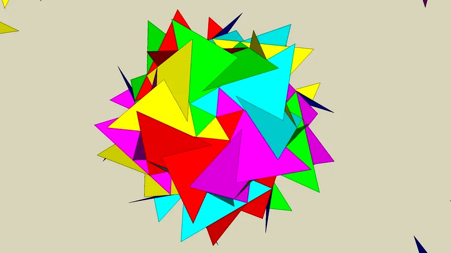 Rhombic polyhedra 30 same PIECES