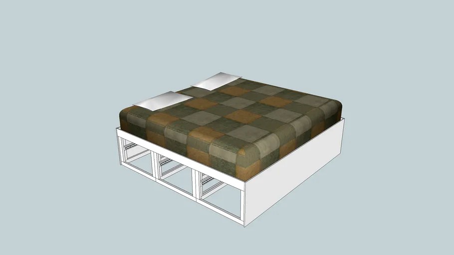 modular king storage bed