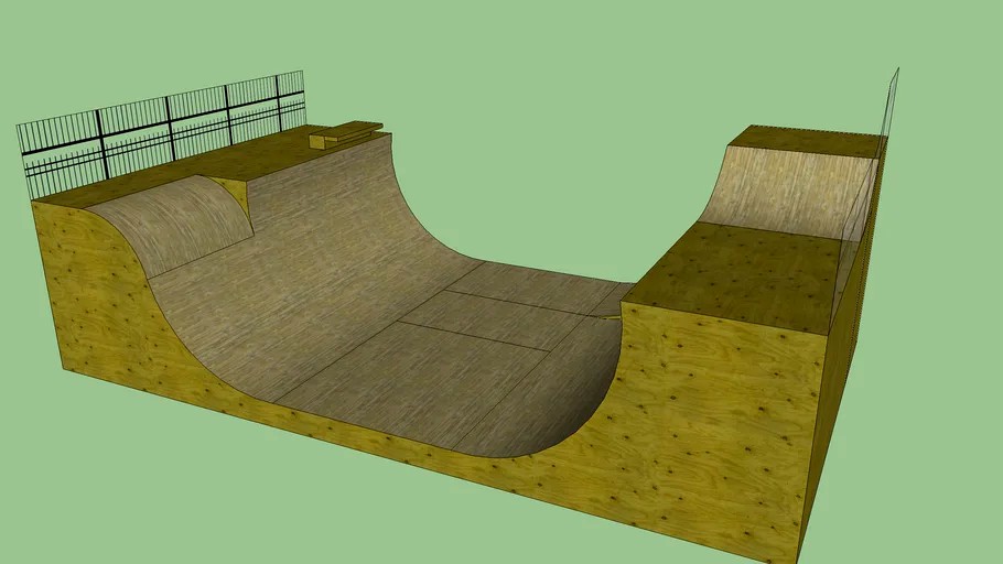 halfpipe with attachments