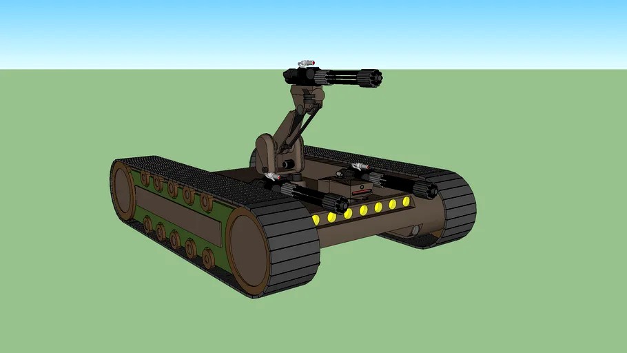 kampf roboter war robot gun pistole riffle mech