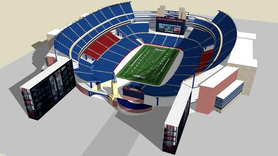 Gillette Stadium 3d model