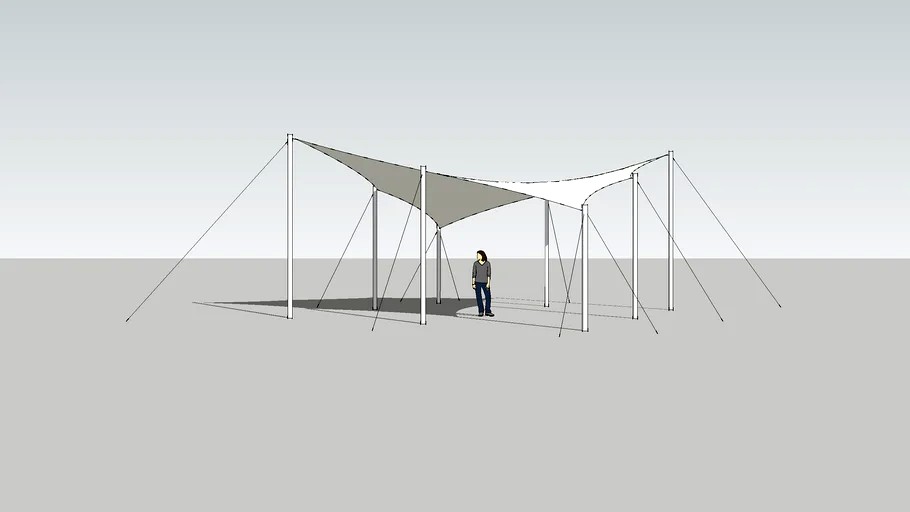 Hypar canopy
