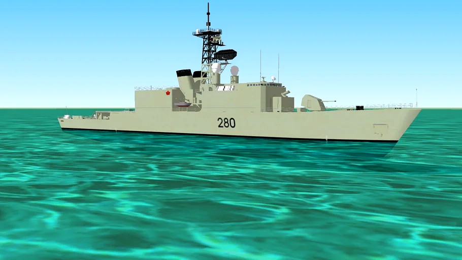 DDH-280 'Bunny eared' HMCS Iroquois class Destroyer