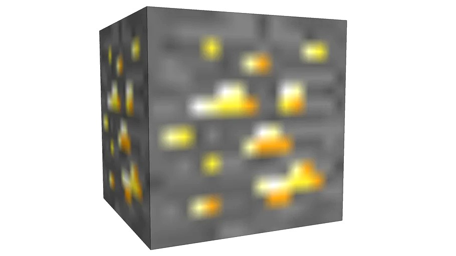 Minecraft - Gold 3d model