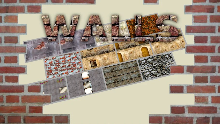 'Walls' Material Bonus Pack (12 seamless tileable textures) read descripton]