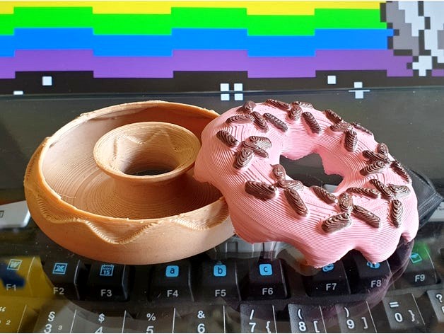 Donut Box with Frosting Lid by IXPatch