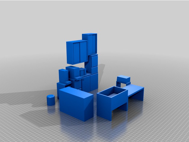 Kitchen Equipment Models by FabLabSendaiFLAT
