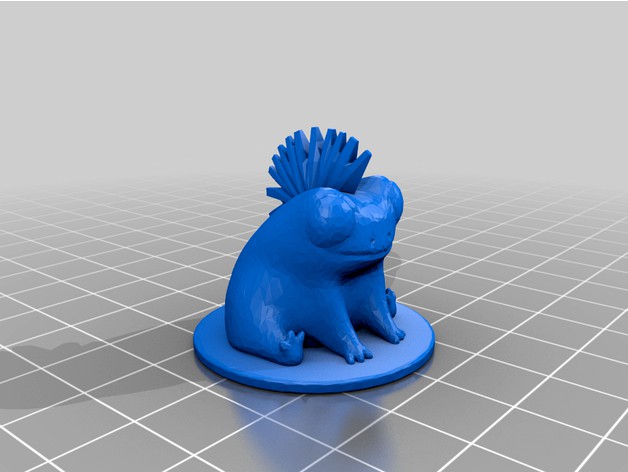 Fred the Frog but he has a mohawk by Fraseyboo