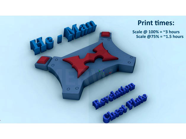 He-Man Chest Plate by builderredcross 3d model