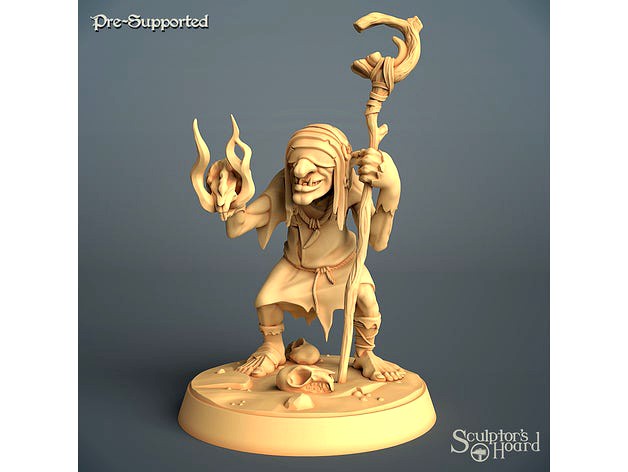Goblin Shaman by SculptorsHoard
