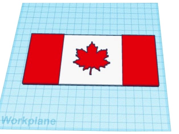 Wall Art: Canadian Flag (multi colour) by rkxone