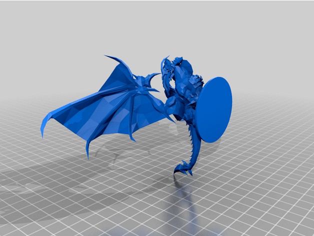 Low Poly Death Wing - With Base by daleshire