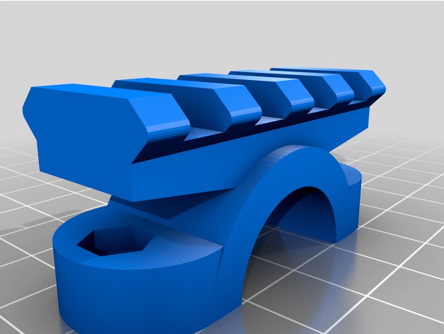 Picatinny mount for handlebar by captaINstraiTJacket