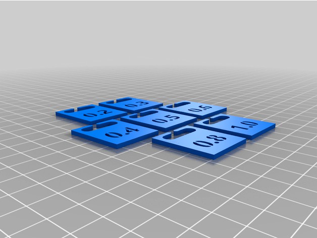 3D Printer Nozzle Size Tags by g-can