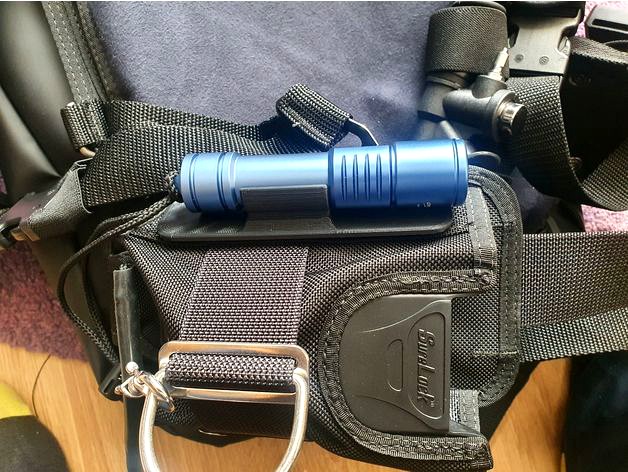 Torch Holder for SCUBA  BCD/Wing weight pocket  by naucott