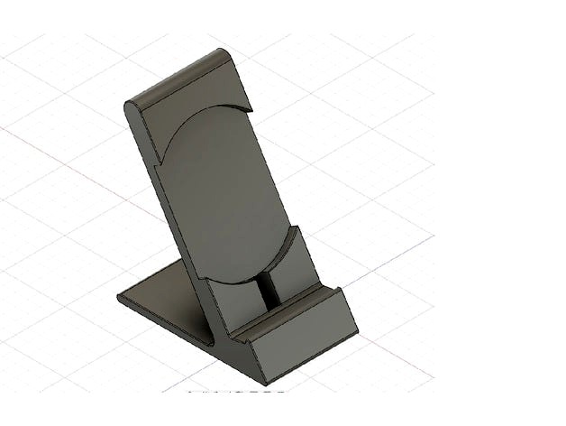 Phone Stand with cutout for QI-charger by Holern