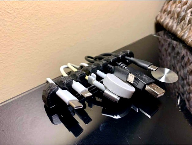 Cable Organizer (Multiple Sizes) 2, 4, 7, 12 Cable Holders by ssteffel