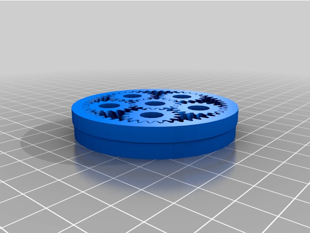 Split Ring Planetary Gearbox by gistnoesis