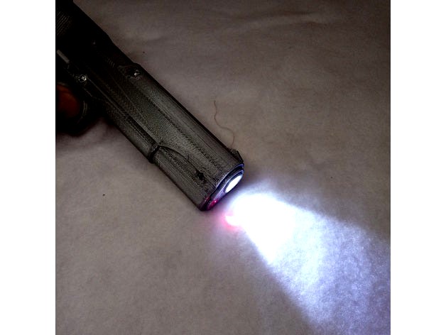 Absolutely Coolest  COLT 1911 Laser LED Q5 Torch Flash light by baldymen