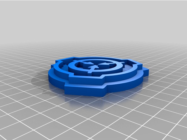 SCP - Foundation Logo Patch and Keychain by gabrixaleirb