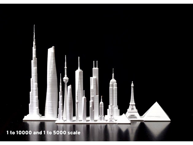 Eight Prominent Buildings by minicityart