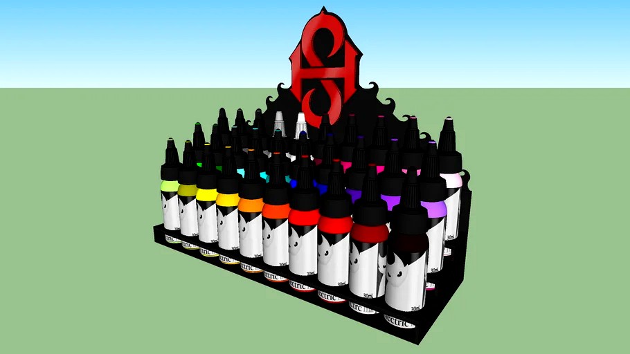ink tattoo hs.tattoo Electric Ink Brasil 3d model