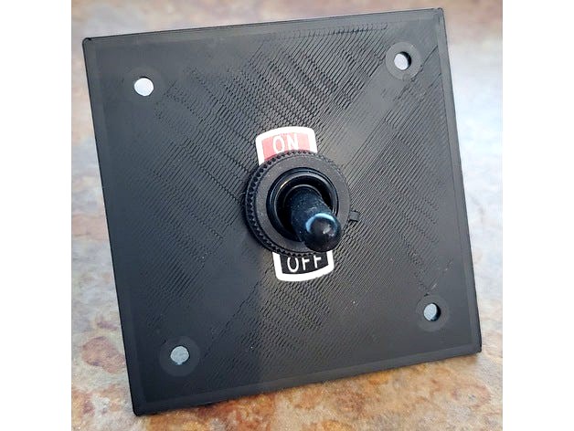 Pinball Power Switch Plate by OutpostKodelia